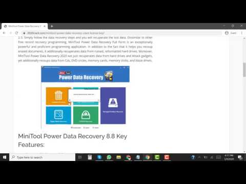 MiniTool Power Data Recovery 8.8 Crack with Serial Key 2020